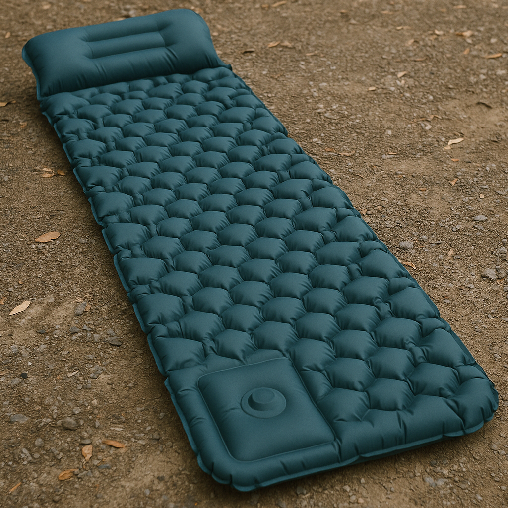 足ふみポンプで簡単設営！防災にも役立つふかふかエアマット 9