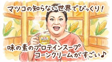 マツコの知らない世界で紹介された味の素プロテインスープ コーンクリームの魅力 61