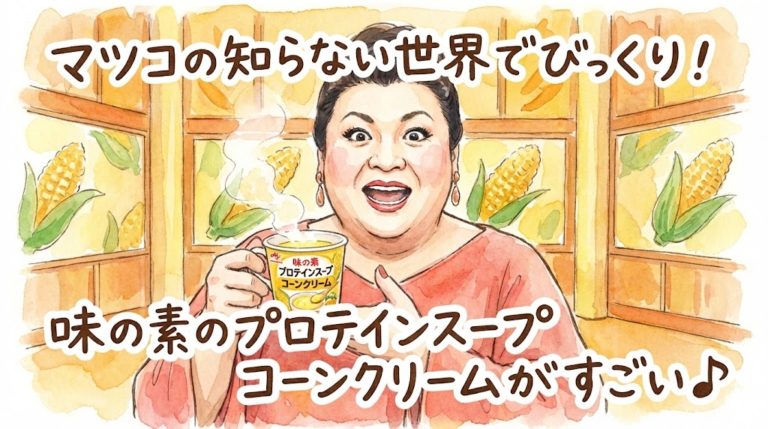 マツコの知らない世界で紹介された味の素プロテインスープ コーンクリームの魅力 26
