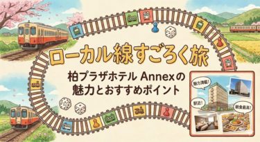 ローカル線すごろく旅で南野陽子さん、とにかく明るい安村さん、やす子さんが訪れた柏プラザホテル Annexの魅力とおすすめポイント 7
