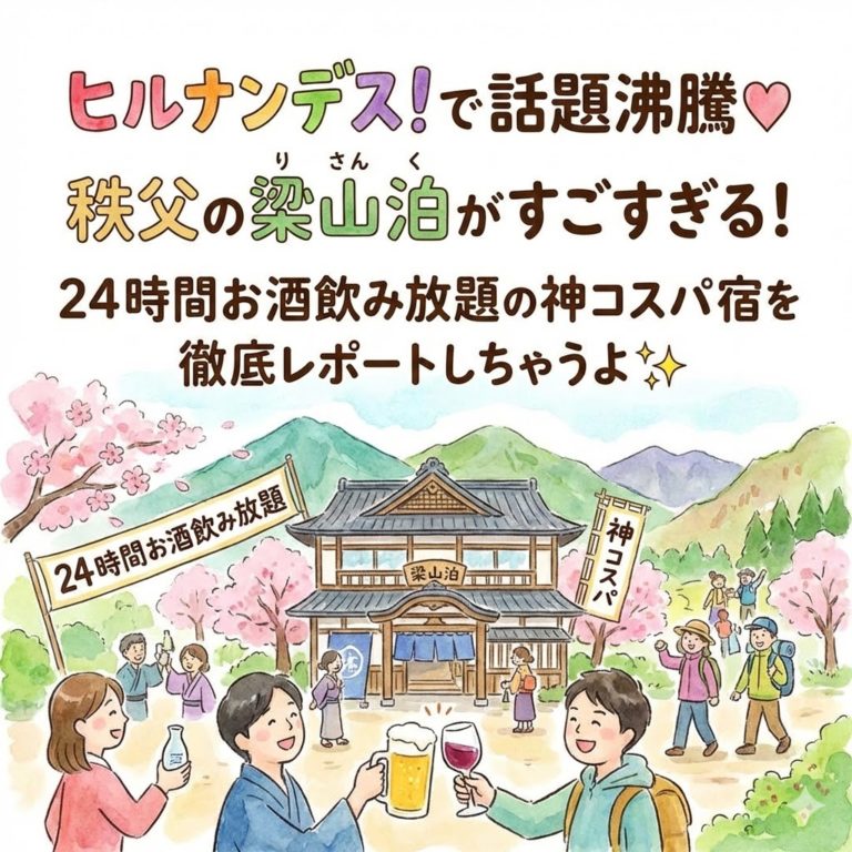 『ヒルナンデス！』で友近さんも絶賛！秩父の「梁山泊」がオールインクルーシブでコスパ最強すぎる理由 1