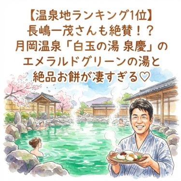 一茂＆成田の番組で絶賛！月岡温泉が1位に選ばれた理由と白玉の湯 泉慶の魅力 13