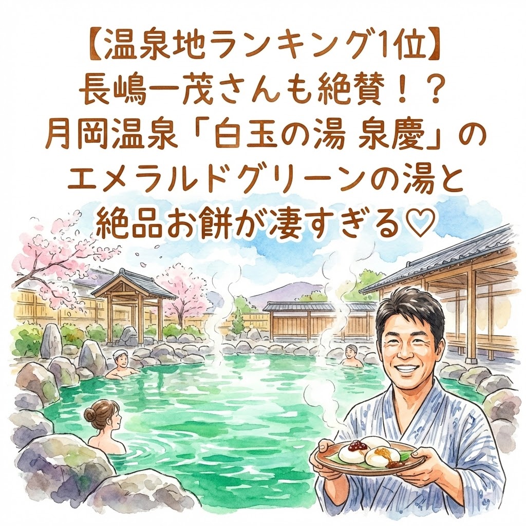 一茂＆成田の番組で絶賛！月岡温泉が1位に選ばれた理由と白玉の湯 泉慶の魅力 11